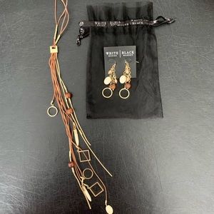 WHBM dangling necklace w/matching earrings